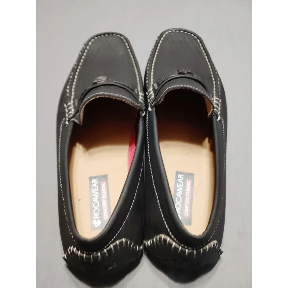Rocawear Laker‎ Black Slip-on Driving Loafer Moccasin Comfort Classic VTG Men 12